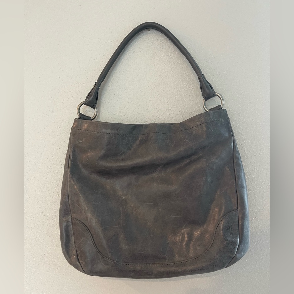 Frye Women’s grey Melissa Leather Bag Purse